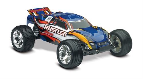 מכונית "רסטלר" חשמלית - Traxxas Rustler 2X4 Brushed 1:10